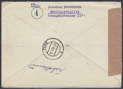 25 Pfg Schwarzaufdruck im waagerechten Paar vom li. Seitenrand als ...