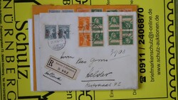 Zusammendrucke, 15 Belege, überwiegend echter Bedarf, Kombinationen ...