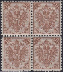 15 Kr. rötlichbraun, Steindruck, gezähnt L 10 1/2, im ungebrauchten ...