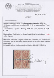 15 Kr. rötlichbraun, Steindruck, gezähnt L 10 1/2, im ungebrauchten ...