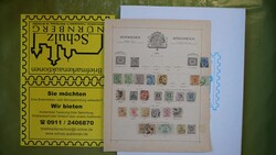 1858/1888, klass. Slg., dabei Mi. Nr. 7 in 3 Farbvarianten, die ...