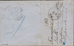 18 u. 9 Kr. als Mischfrankatur mit oMR "146" u. Nebenstempel v. ...