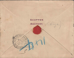 1897, 2x 10 K. als reine MeF auf R-Brief mit seltener Destination ...