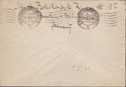 50 Pfg. Schwarzaufdruck u. 50 Pfg. Rotaufdruck als ...