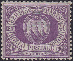 40 C. violett, ungebraucht  Automatically generated translation: 40 C ...