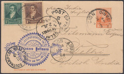 Zusätzlich frankierte GA von 1894 mit seltener Destination nach ...