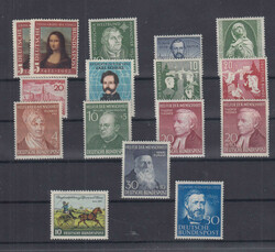 Jahrgang 1952 kpl. postfrisch, dabei Madonna in beiden Auflagen, ...