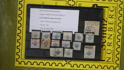 Zeitungsstempelmarken 1858 1 Kr. blau u. 2 Kr. braun, interess. ...