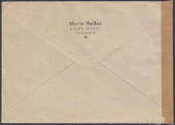 Hannover Messe Block auf Auslands-Zensurbeleg in die Schweiz, li. mit ...