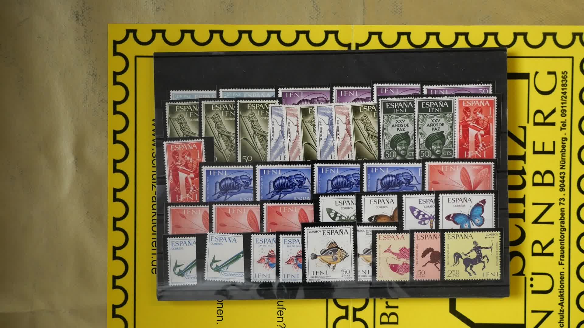 Interess. überwiegend ** Partie auf 8 gr. dicht gesteckten ...