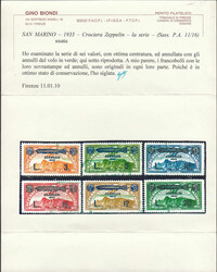 Zeppelin-Ausgabe 1933 kpl. gestempelt mit grünem SST, FFA Dr. Avi ...