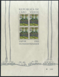 Hundertwasser-Kleinbögen je postfrisch