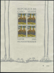 Hundertwasser-Kleinbögen je postfrisch