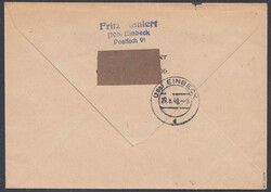 Goethe kpl. Satz auf portogerechtem R-Brief von Koblenz nach Einbeck, ...