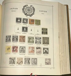 Asien, Amerika u. Australien, 2 kpl. Schaubek Schwarten, hier wurde ...