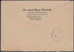 5 M. Taube vom Unterrand auf R-Brief von Berlin Halensee vom 24.3.48 ...