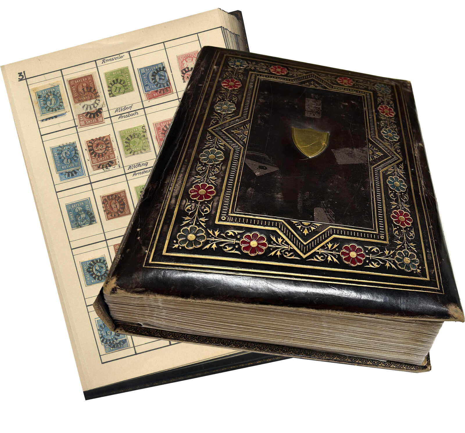 Bayern, wunderschöne Slg. gMR von Mühlradstempel Nr. 1 bis 606 ...