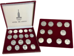 Münzen, Olympiade Moskau 1980, kpl. Sätze der 28 verschiedenen ...