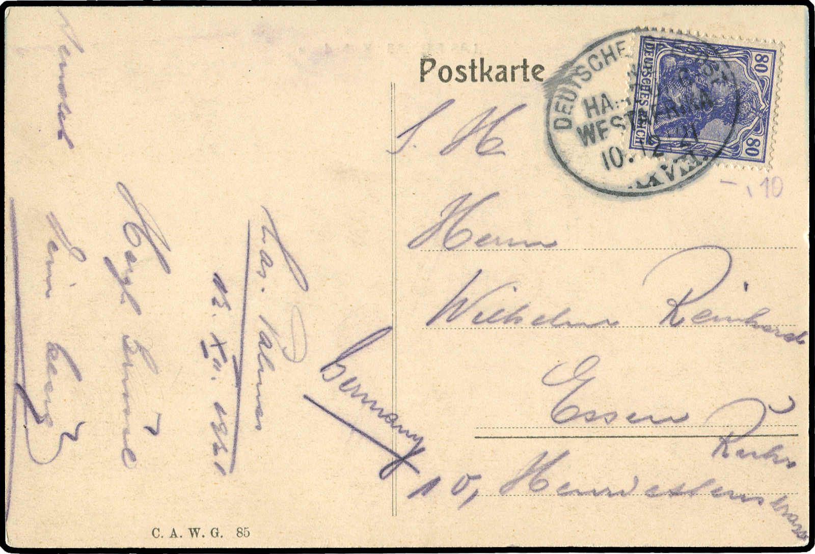 Lot 6477 - Deutsches Reich Deutsche Schiffspost allgemein - Auktionshaus Schlegel 26 Public Auction Lot 6477 - Deutsches Reich Deutsche Schiffspost allgemein - Auktionshaus Schlegel 26 Public Auction
