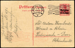 360: German Occupation World War I Belgium - Postal stationery