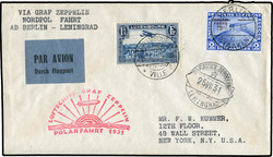 982558: Zeppelin, Zeppelinpost LZ 127, Polarfahrt