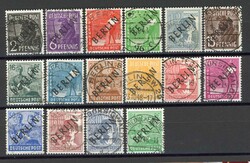 1948, 2 Pf.bis 5.-Mark Schwarzaufdruck, jeder Wert klar und ideal ...