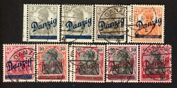 1920, 2 Pf - 80 Pf., Freimarken, Sog. "kleiner Innendienst", ...