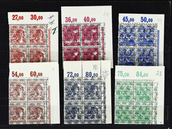 1948, 2 bis 84 Pfg. ohne 49 Arbeiter mit Netzaufdruck als ...