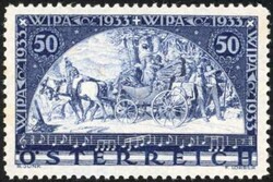 1933, 50 g. WIPA, postfrischer Wert auf gewöhnlichem Papier, ...