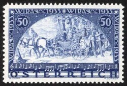 1933, 50 g. WIPA, postfrischer Wert auf gewöhnlichem Papier, in ...