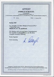 1949, 12 Pf. - 2 DM, Stephan, kompletter postfrischer Satz in ...