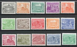 1949, Bauten I, kompletter ungebrauchter Satz in einwandfreier ...