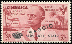3545: Italienisch Cyrenaica - Dienstmarken