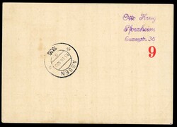 1936, Reichsparteitag-Fahrt, Bordpostkarte vom 14.9.1936 nach ...