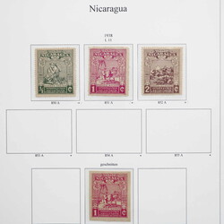 NICARAGUA: 1938/90 ca., fünfbändige Sammlung in ...