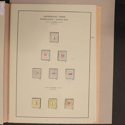 SCHWEIZ PORTOMARKEN: 1878/1938, gemischte Sammlung der Portomarken, ...