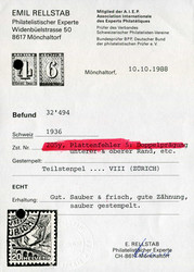 1936, 20 C. rot, Landschaften, gestempelter Einzelwert mit einer ...