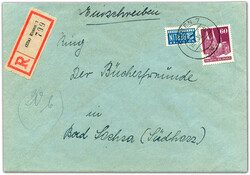 1948, 60 Pfg. braunlila Type IV mit dem seltenen Urfehler "weißer ...