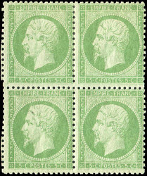 1862, 5 C. Napoleon III, grün auf grünlich, ...