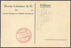 981000: Zeppelin, Zeppelin Mail pre WW-I,