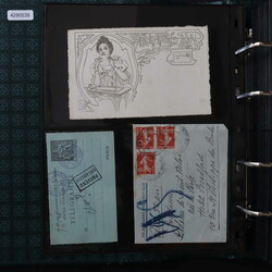 FRANKREICH ROHRPOST: 1906/81, Briefalbum gefüllt mit Belegen PARISER ...