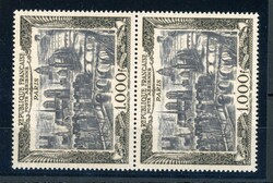 1949, 1000 Fr. Stadtbilder grauschwarz a. bläulich, postfr. senkr. ...