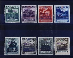 1932, 5 Rp. - 1,2 Fr., 8 Werte komplett ungebraucht mit Aufdruck ...