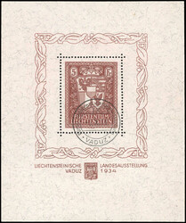 1934, Blockausgabe Landesausstellung, ausgesucht schöner ...