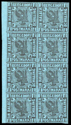 1861, ½ S. Wappen schwarz a. mittelpreußischblau, postfr./ungebr. ...