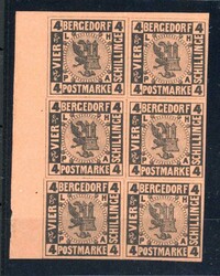 1861, 4 S. Wappen, schwarz a. mattbraunorange, postfr./ungebr. senkr. ...