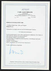 1850, 1 S. dunkelblau, klar zentrisch entwertet durch ...