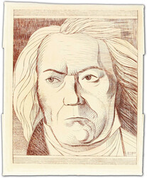 Ludwig van Beethoven, Komponist und Musiker (1770-1827), ...
