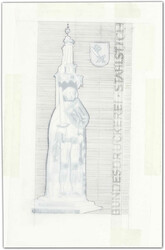 1971, Motiv Bremen als Entwurf für eine geplante Städteserie, ...