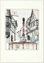 !974, Rothenburg als Motiv für eine geplante Städteserie, ...